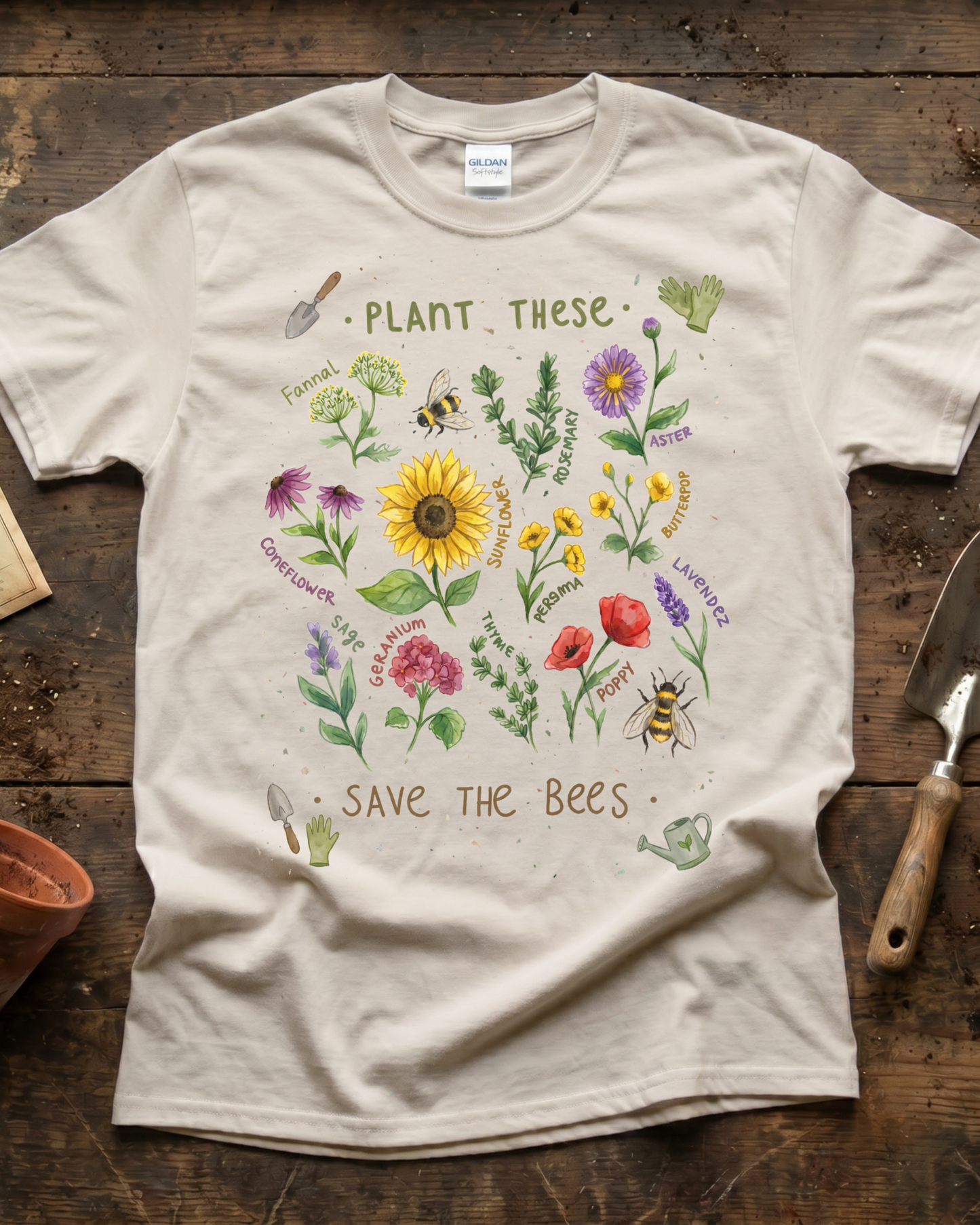 Plant Flowers Gardening T‑Shirt