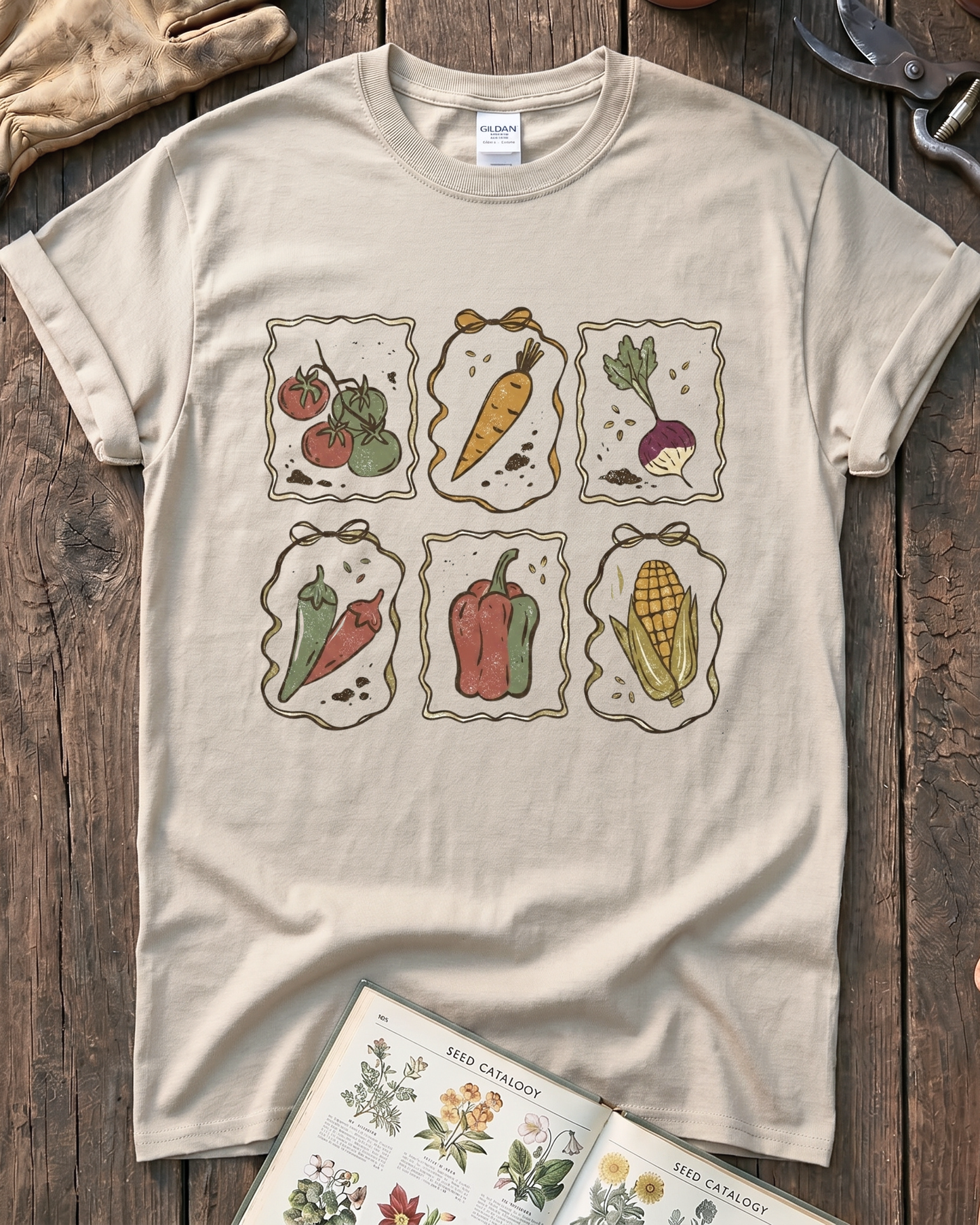 Vintage Vegetable T‑Shirt