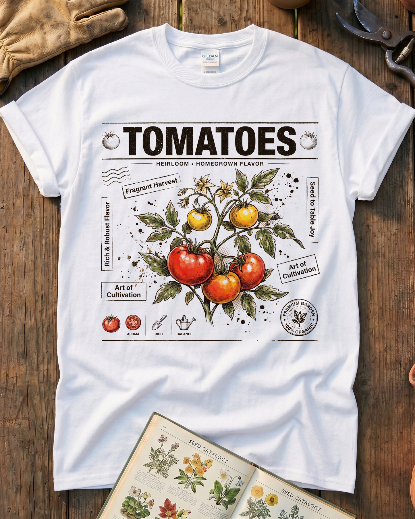 Heirloom Tomatoes Garden T-Shirt