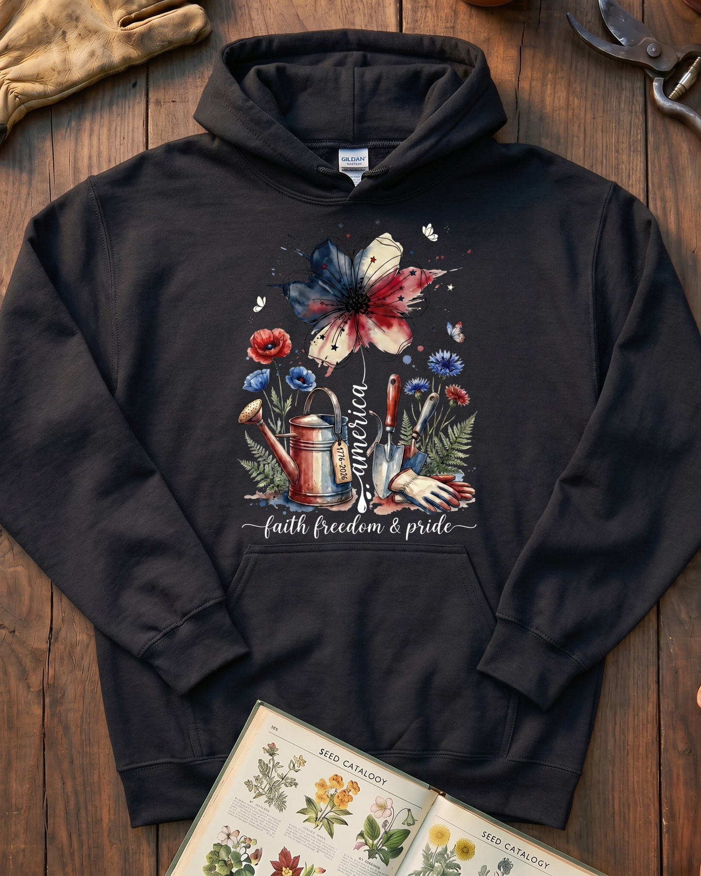 Americana Garden Spirit Hoodie