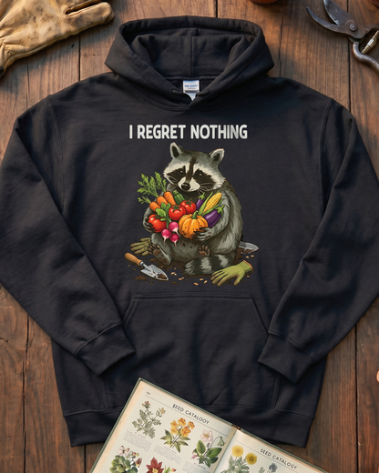 I Regret Nothing Raccoon Garden Shirt Hoodie