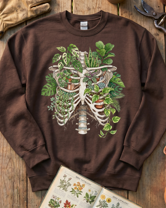 Skeleton Plant Lover Houseplant Sweatshirt