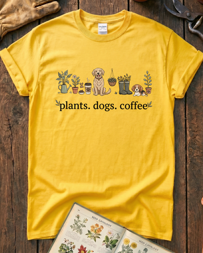 Plant and Dog Lover T‑Shirt