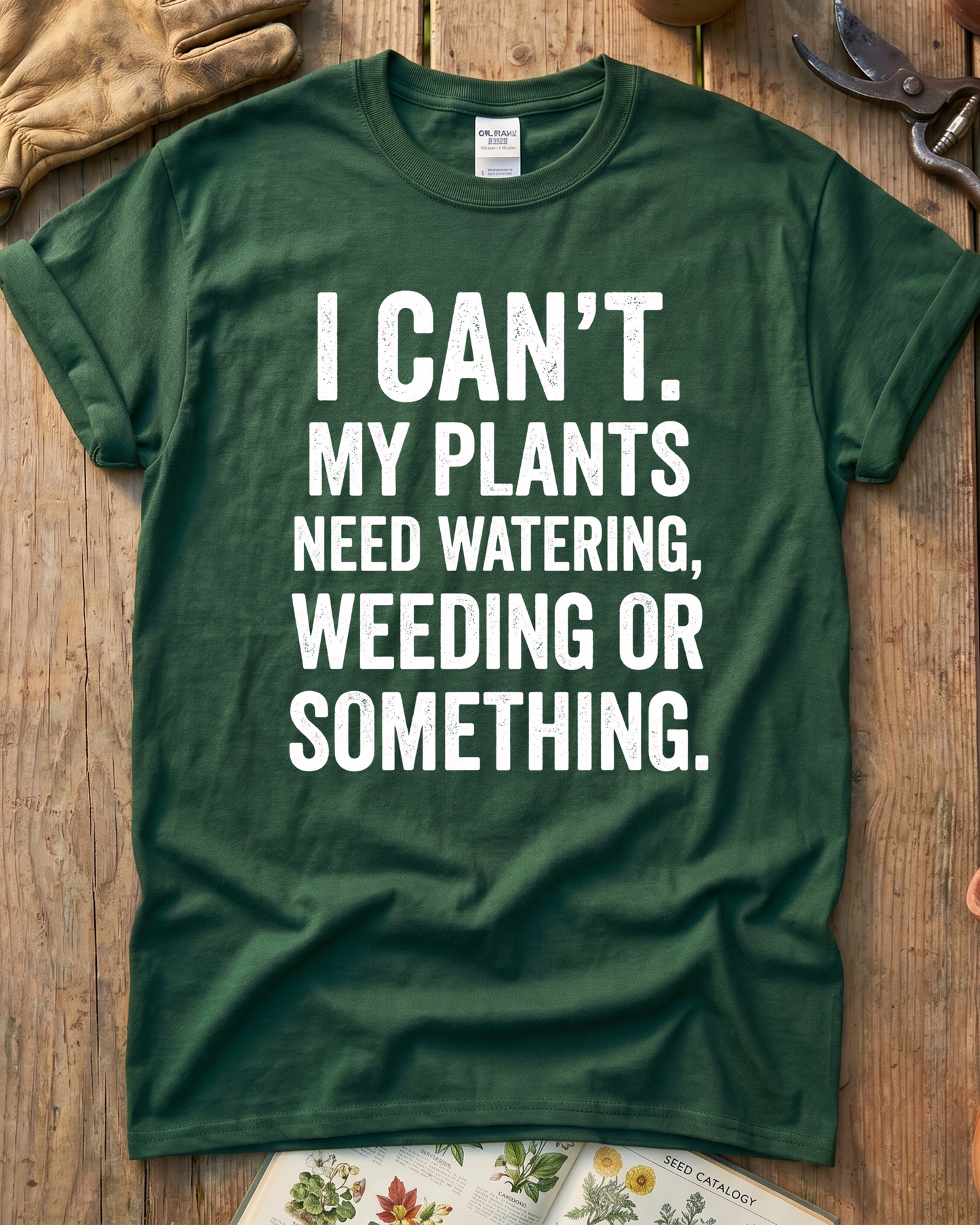 I Can’t My Plants Need Watering T‑Shirt