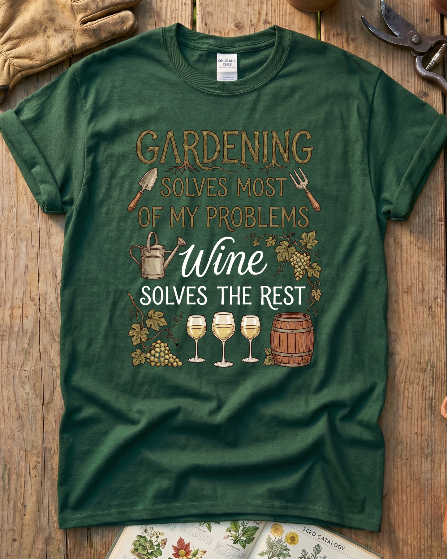 Wine Solves Problems T‑Shirt