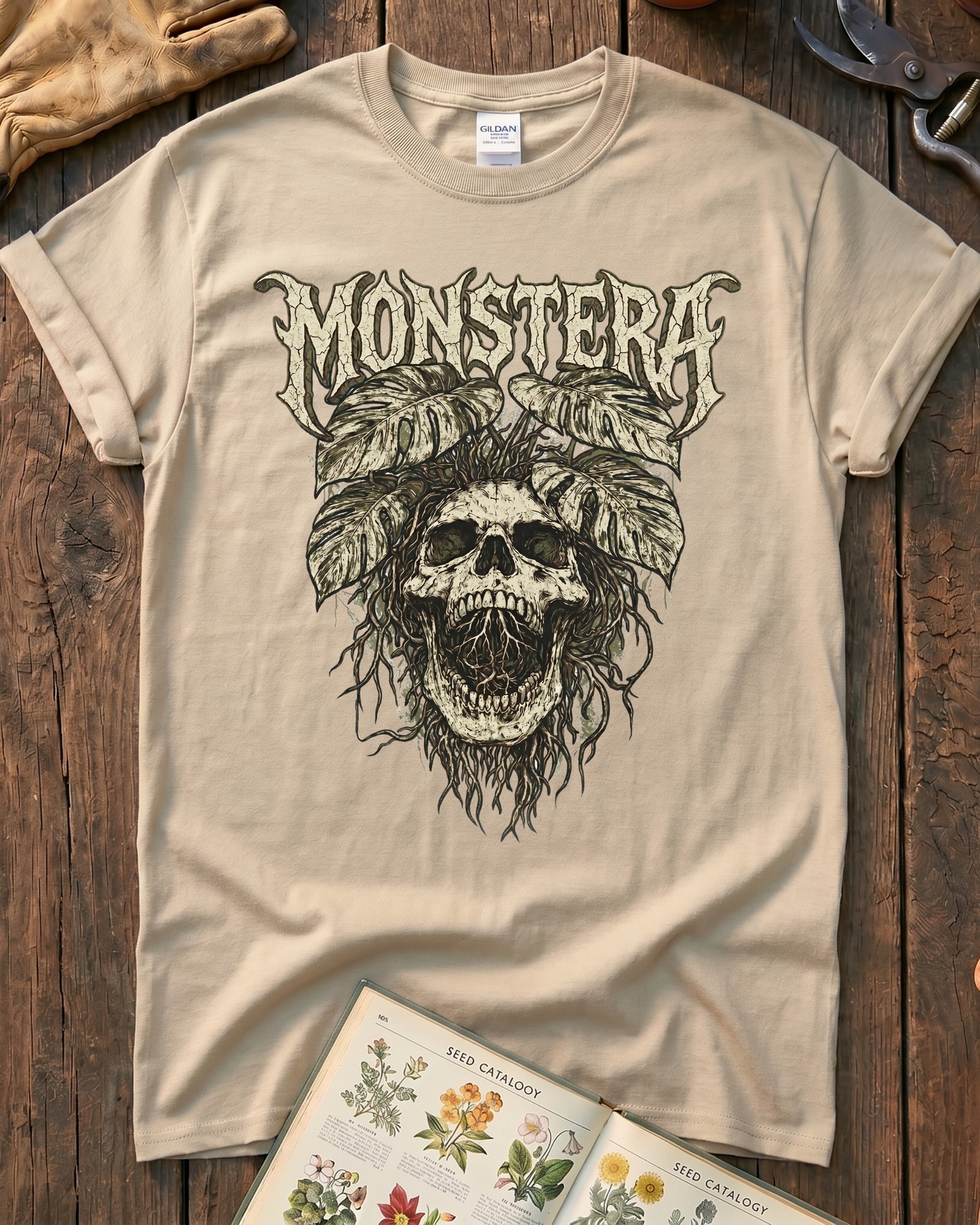 Monstera Skull T-Shirt