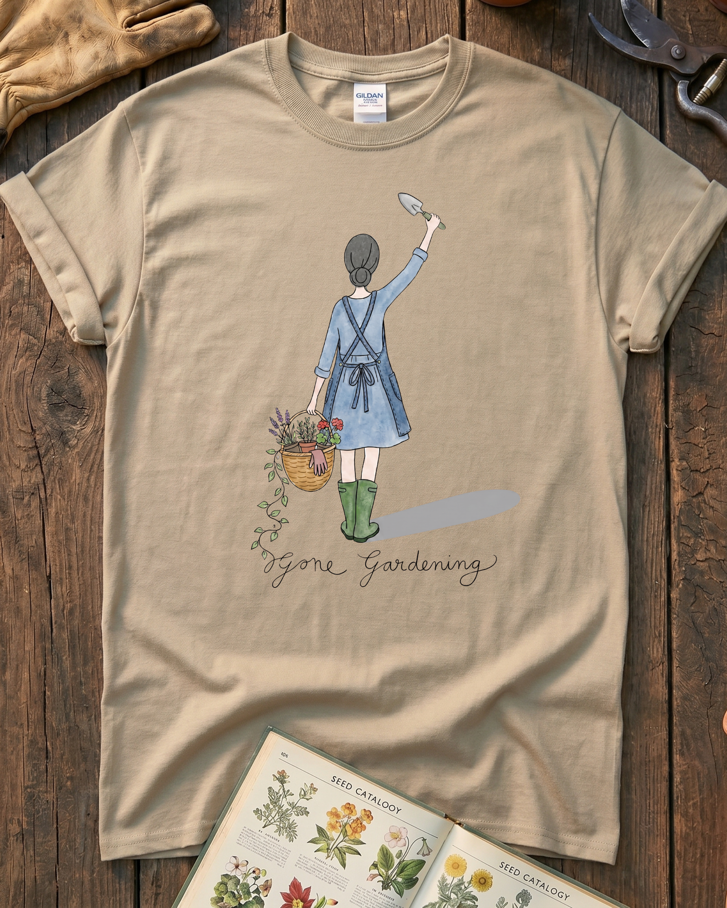 Gone Gardening Garden Girl T-Shirt