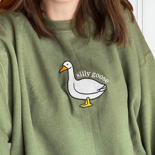 Embroidered Silly Goose Shirt