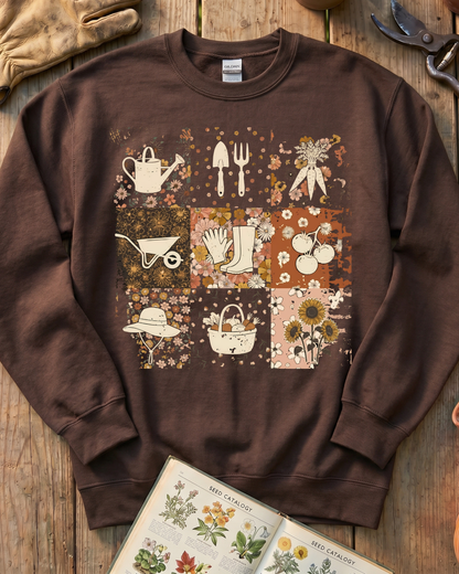Aesthetic Harvest Pattern Sweatshirt