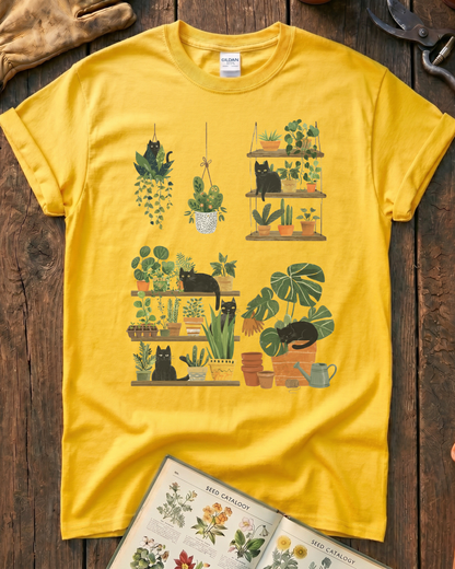 Cats and Plants T‑Shirt