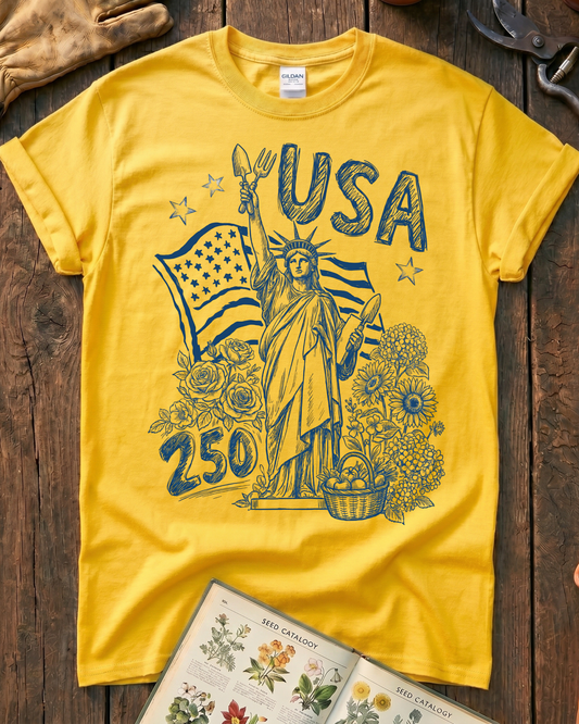 America 250 Garden Lady T-Shirt