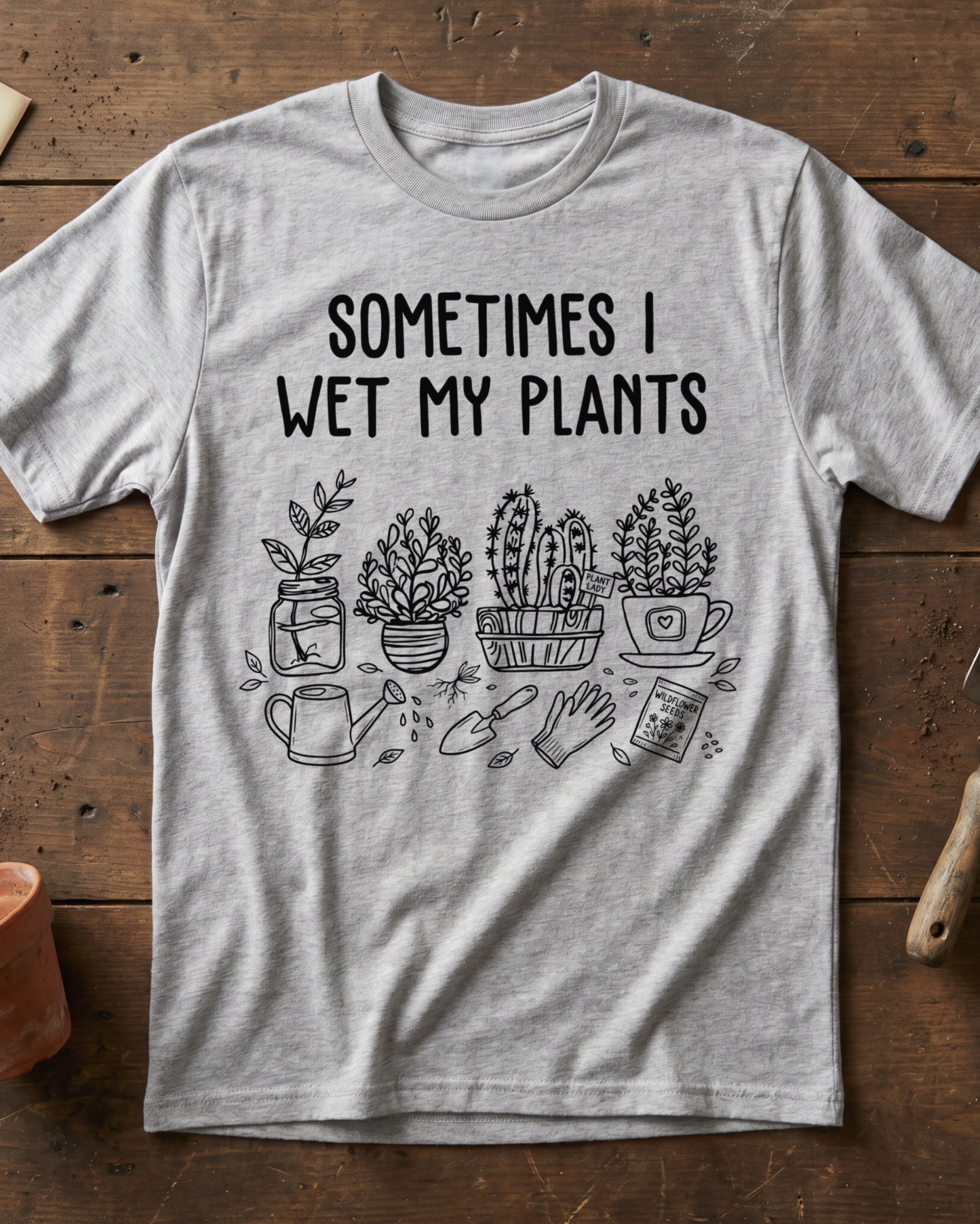 Sometimes I Wet My Plants T‑Shirt