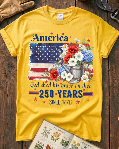 Grace in Bloom America T-Shirt