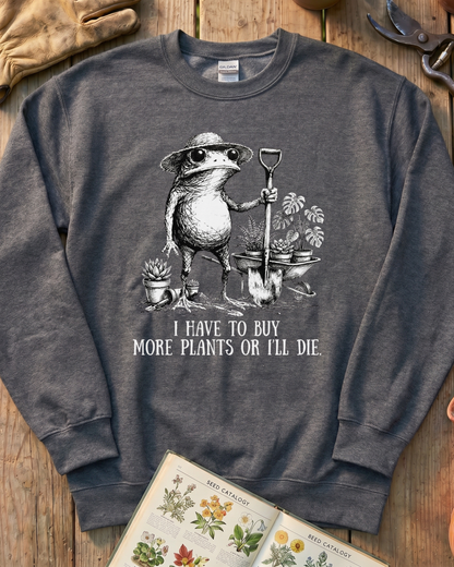 Funny Frog Plant Lover Sweatshirt