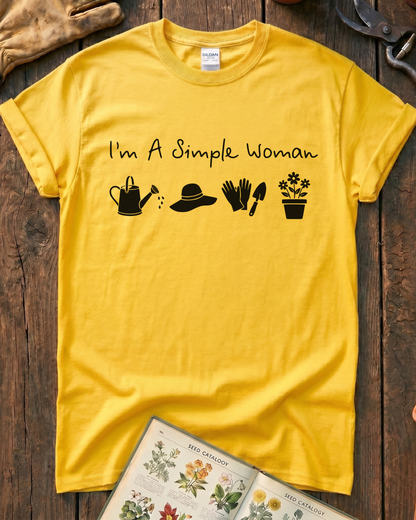 Simple Woman Gardening T-Shirt