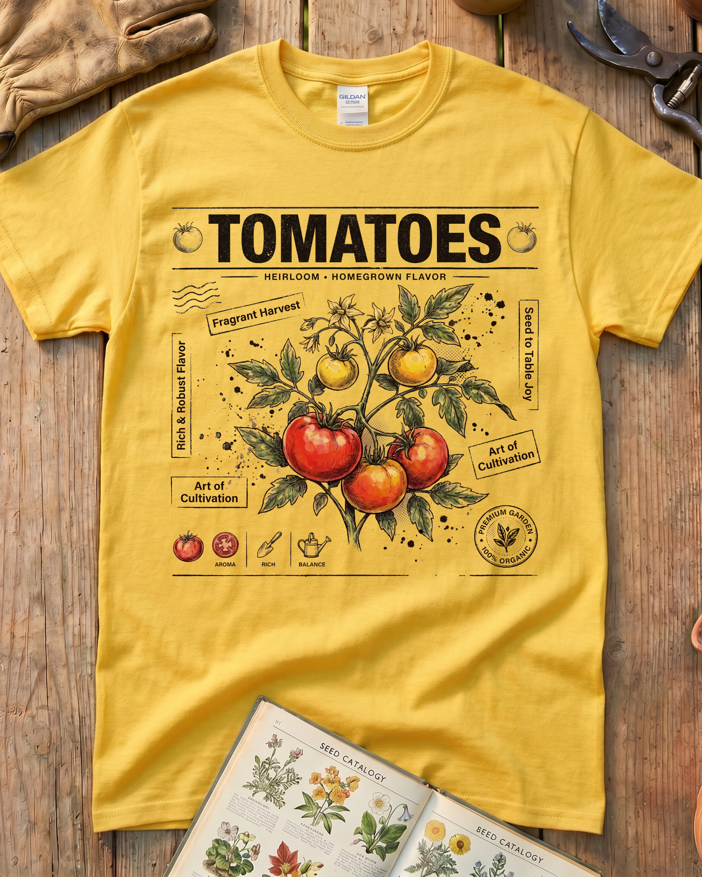 Heirloom Tomatoes Garden T-Shirt