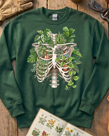 Skeleton Plant Lover Houseplant Sweatshirt