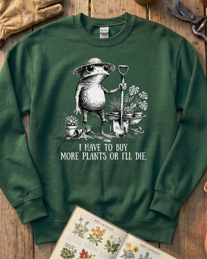 Funny Frog Plant Lover Sweatshirt