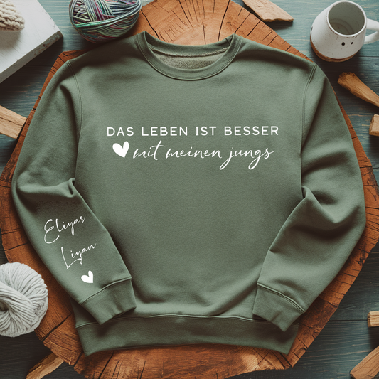 Mit meinen Jungs ist das Leben besser - Geschenk für Mama