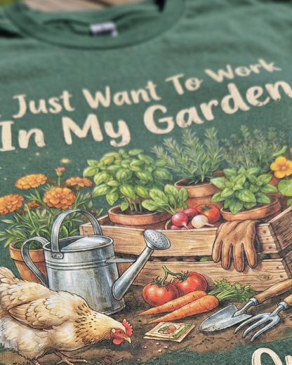 Garden & Chickens T‑Shirt