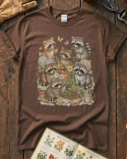 Raccoon Garden T‑Shirt