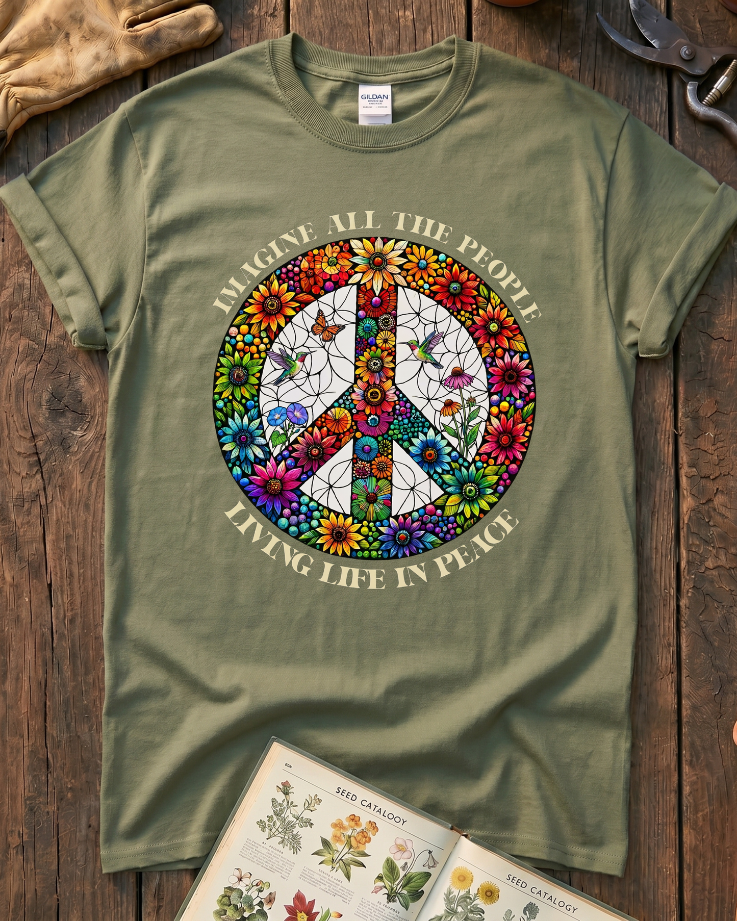 Groovy Peace Plant T-Shirt