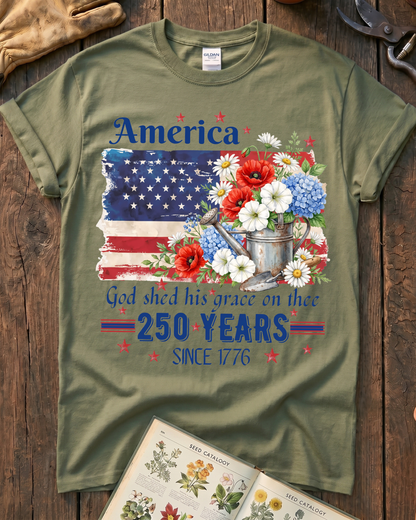 Grace in Bloom America T-Shirt