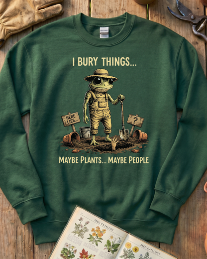 Funny Frog Gardener Plant Lover Sweatshirt