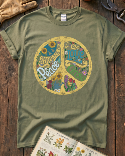 Garden Peace Love Grow T-Shirt