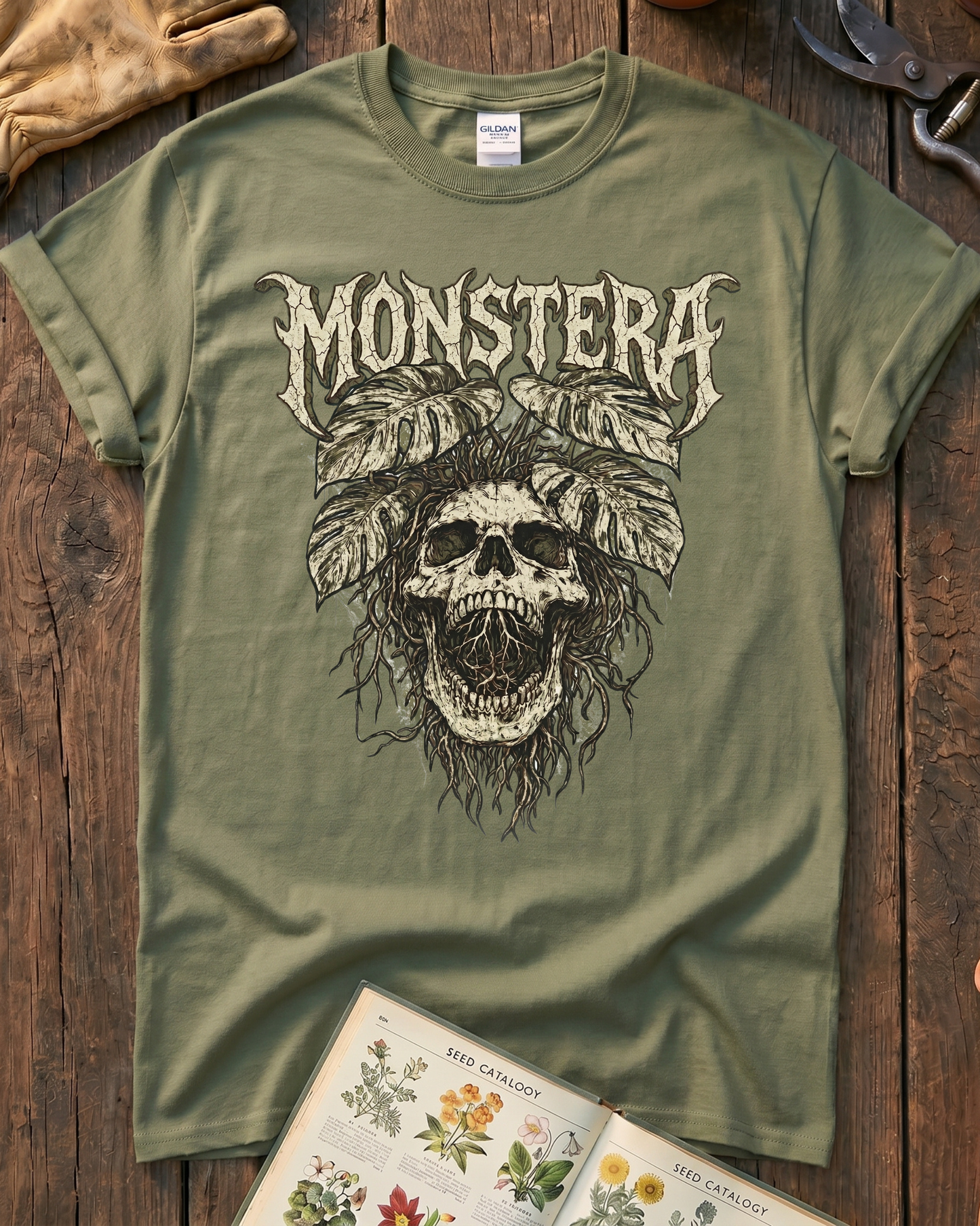 Monstera Skull T-Shirt
