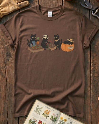 Cute Cat Gardeners T‑Shirt