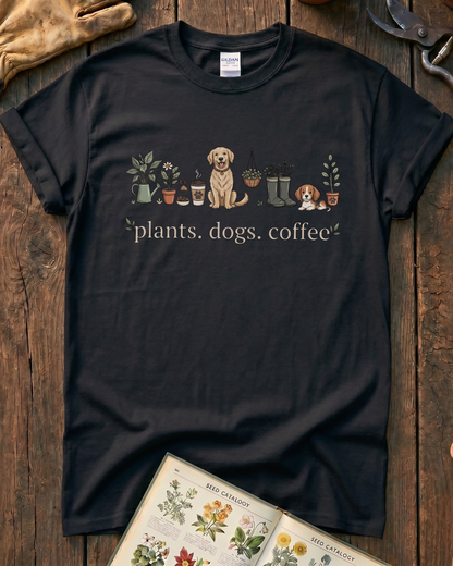 Plant and Dog Lover T‑Shirt