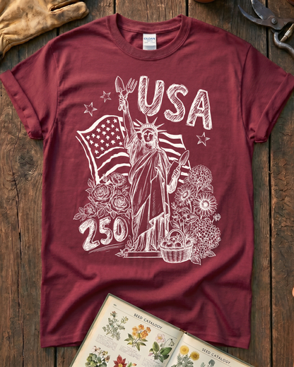 America 250 Garden Lady T-Shirt