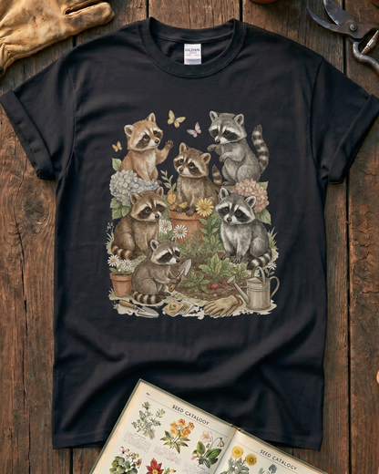 Raccoon Garden T‑Shirt