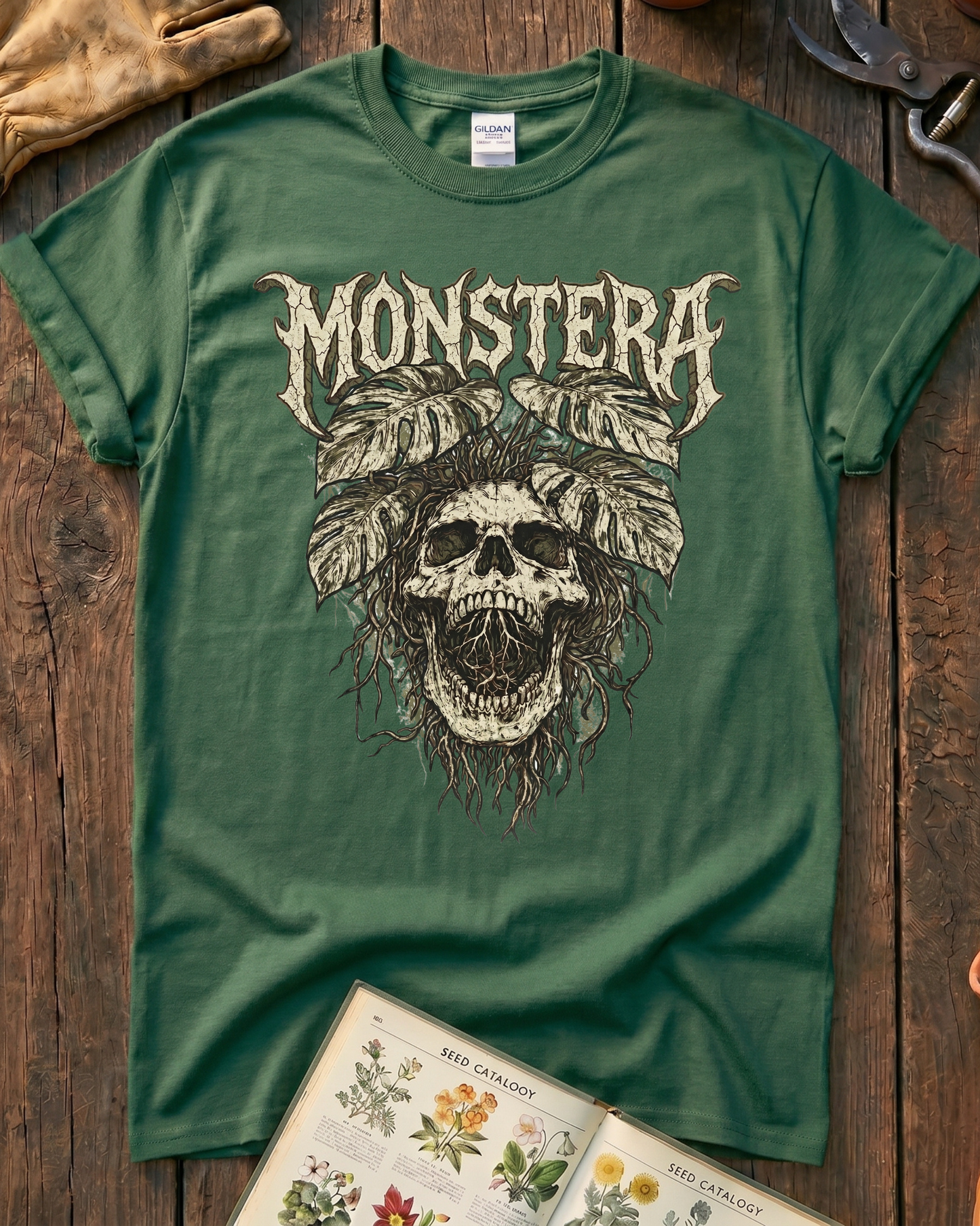 Monstera Skull T-Shirt