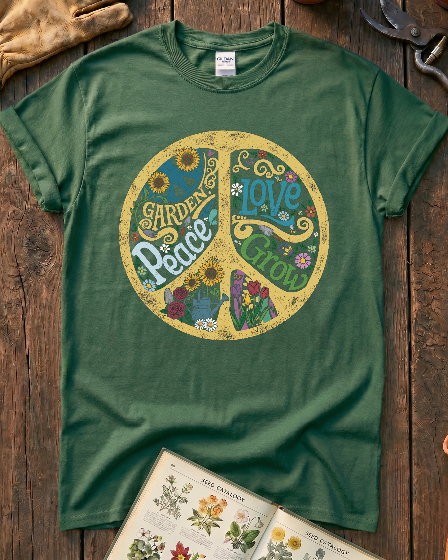 Garden Peace Love Grow T-Shirt