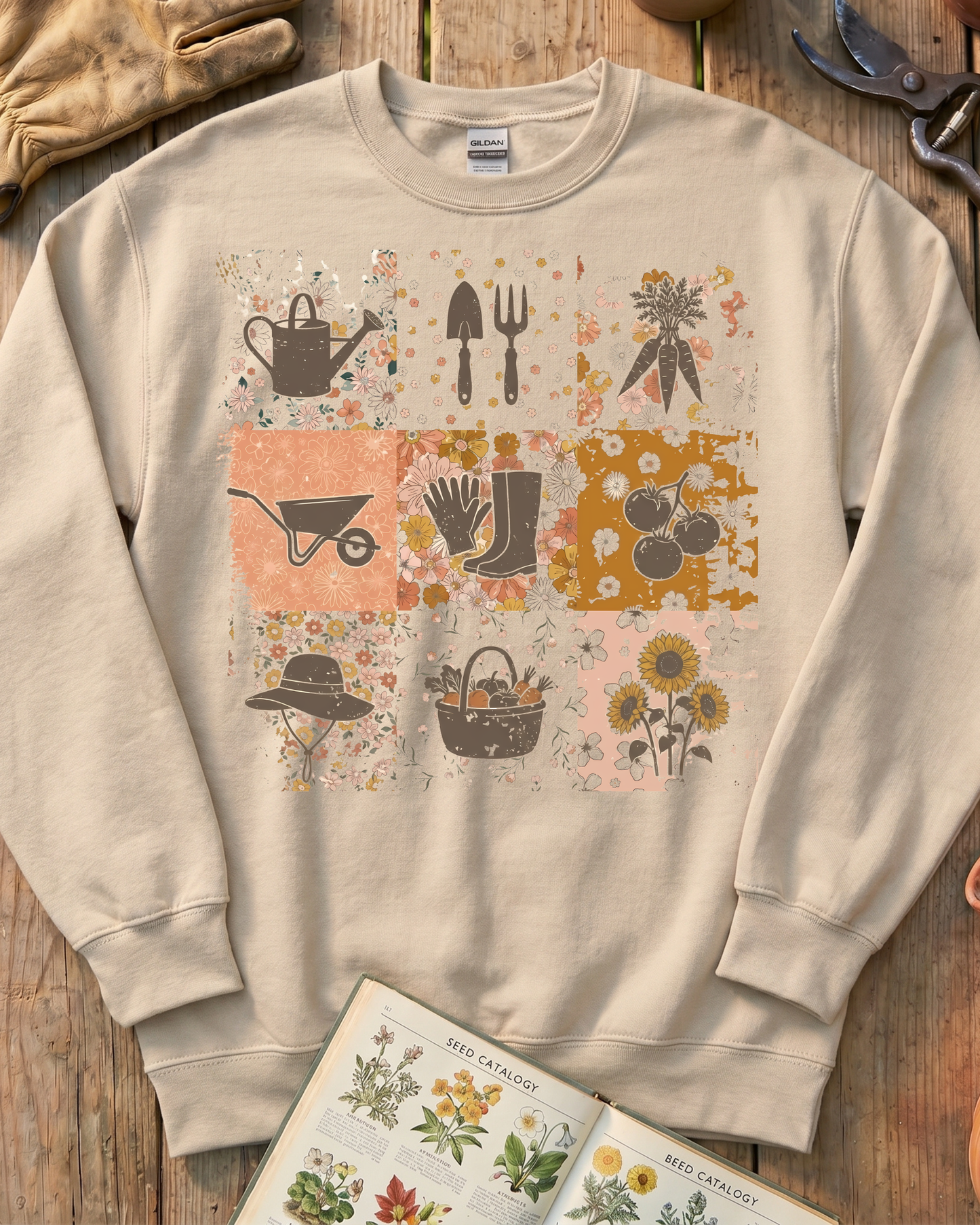 Aesthetic Harvest Pattern Sweatshirt