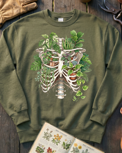Skeleton Plant Lover Houseplant Sweatshirt