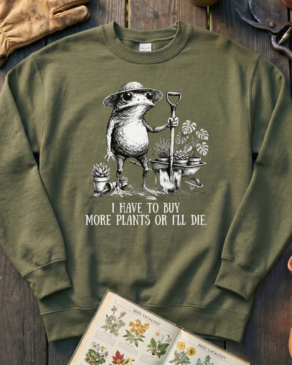 Funny Frog Plant Lover Sweatshirt