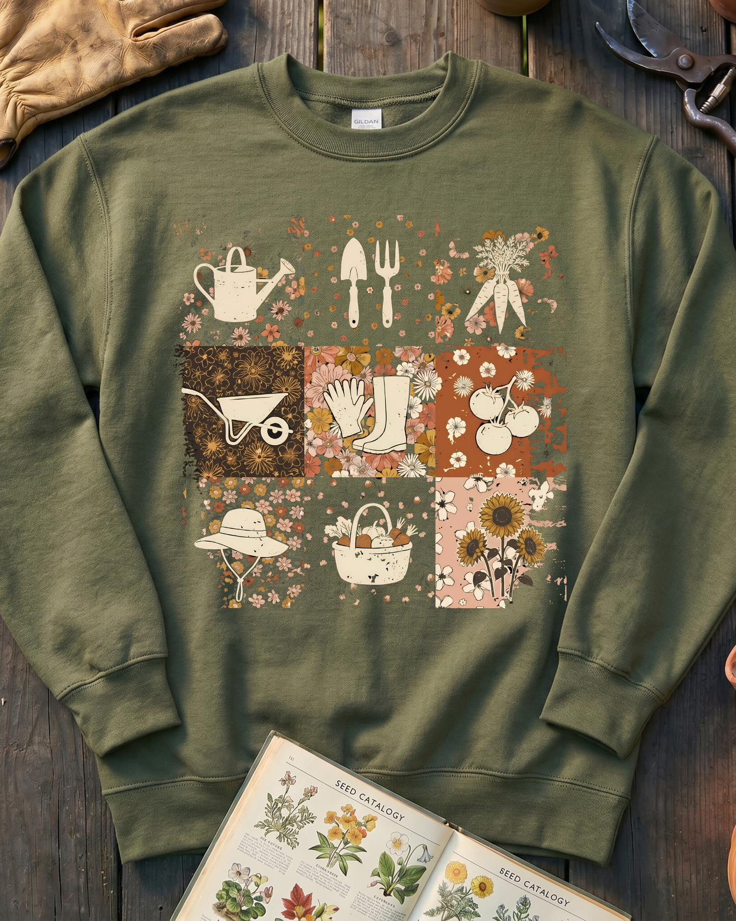 Aesthetic Harvest Pattern Sweatshirt