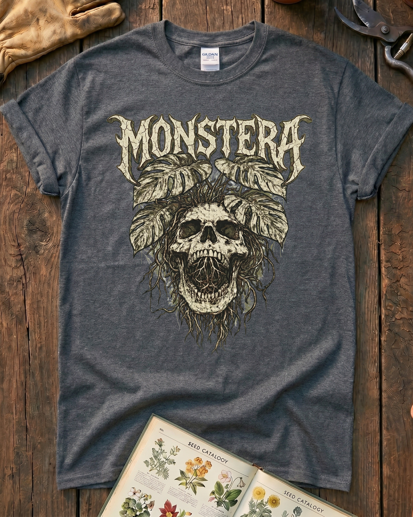 Monstera Skull T-Shirt