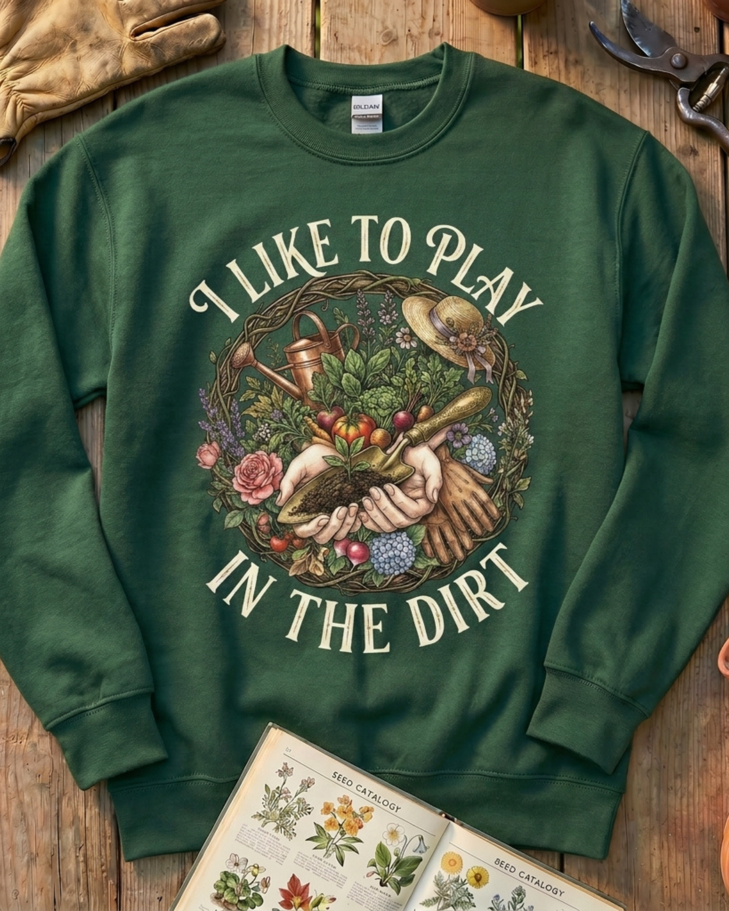 Gardening Tools Tee Plant Sweatshirt
