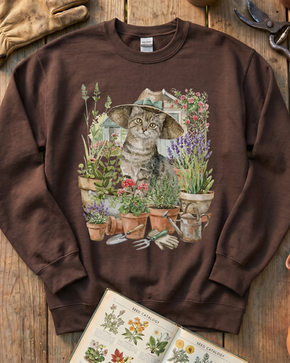 Cat And Plant Sweatshirt