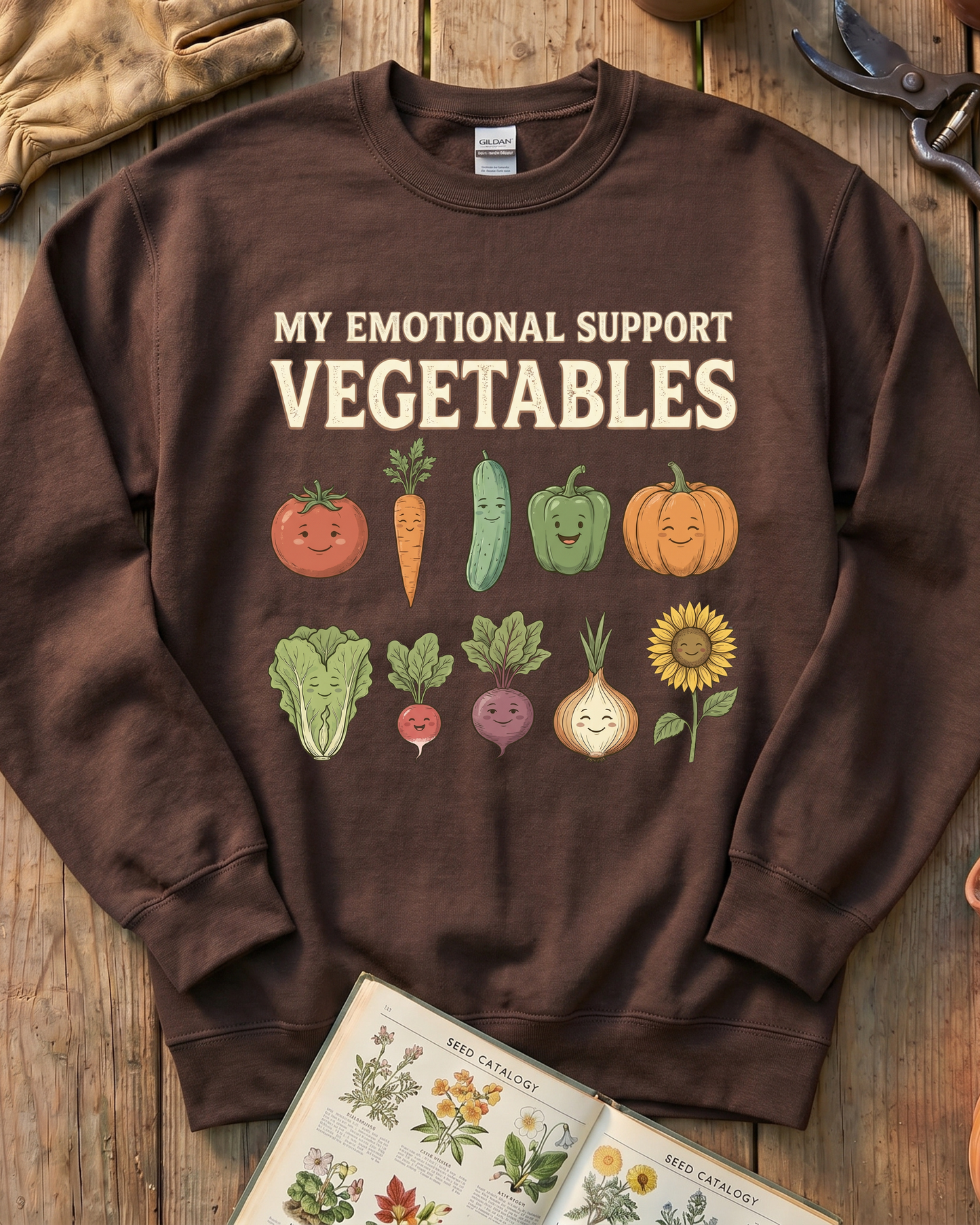 MY EMOTIONAL SUPPORT VEGETABLES Sweatshirt