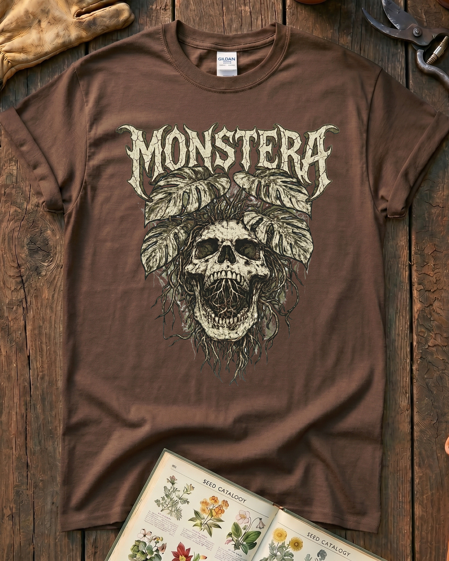 Monstera Skull T-Shirt
