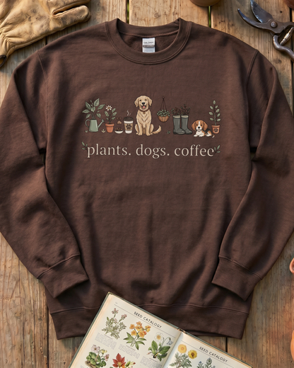 Plant and Dog Lover Sweatshirt
