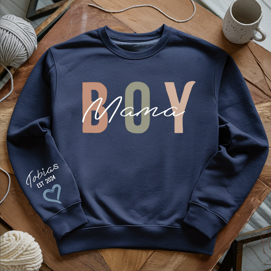 Boy Mama - Personalisiertes Erinnerungsshirt