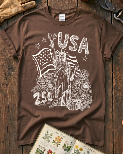 America 250 Garden Lady T-Shirt