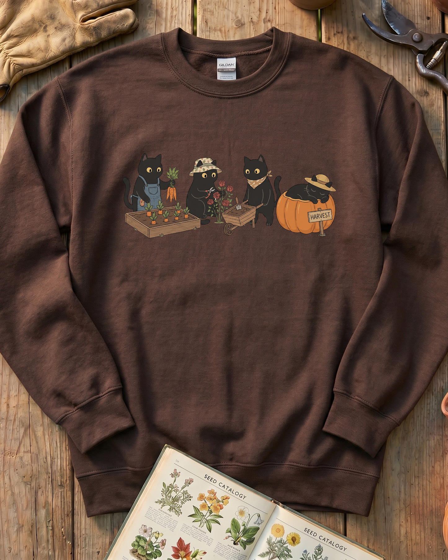 Cute Cat Gardeners Sweatshirt