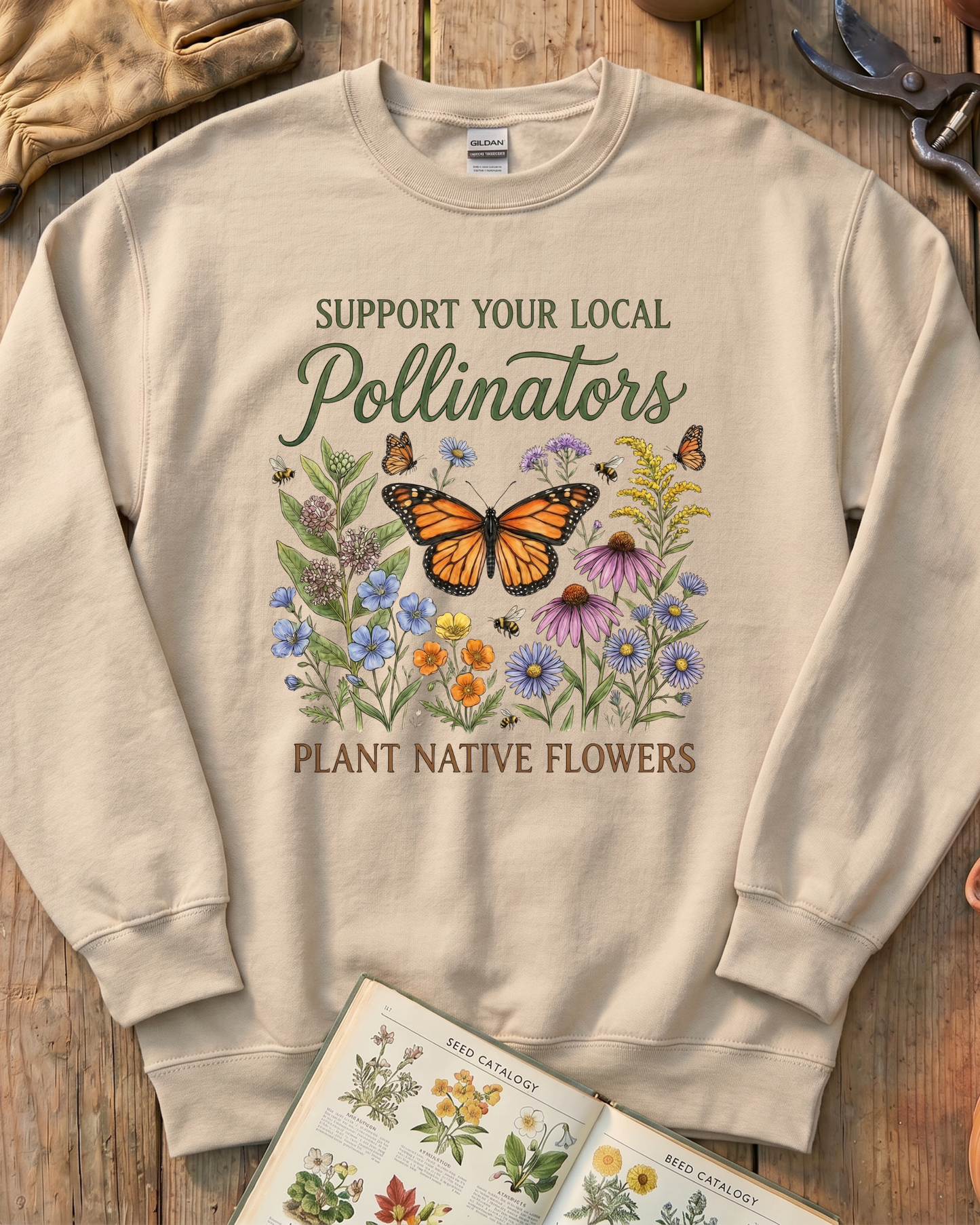 Support Your Local Pollinators Sweatshirt